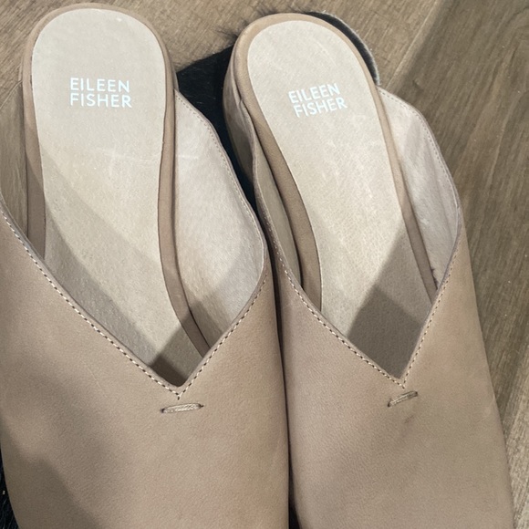 NWT Eileen Fisher pointy flat mules, size 10 - Picture 3 of 4